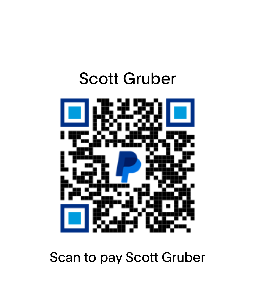 PayPal QR code to pay Scott Gruber